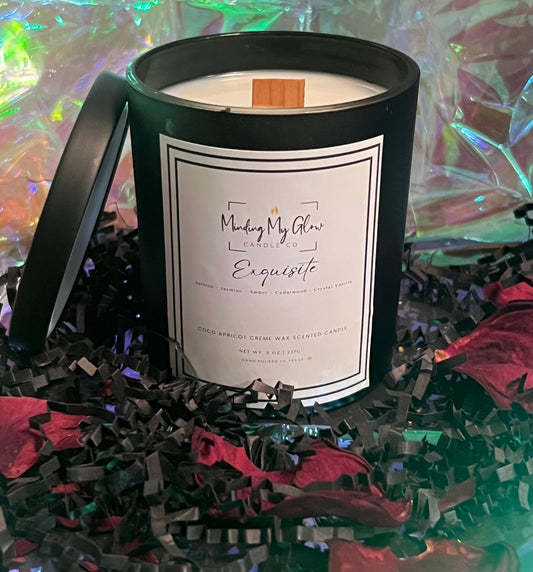 Exquisite - 8 oz candle (crackling wood wick)